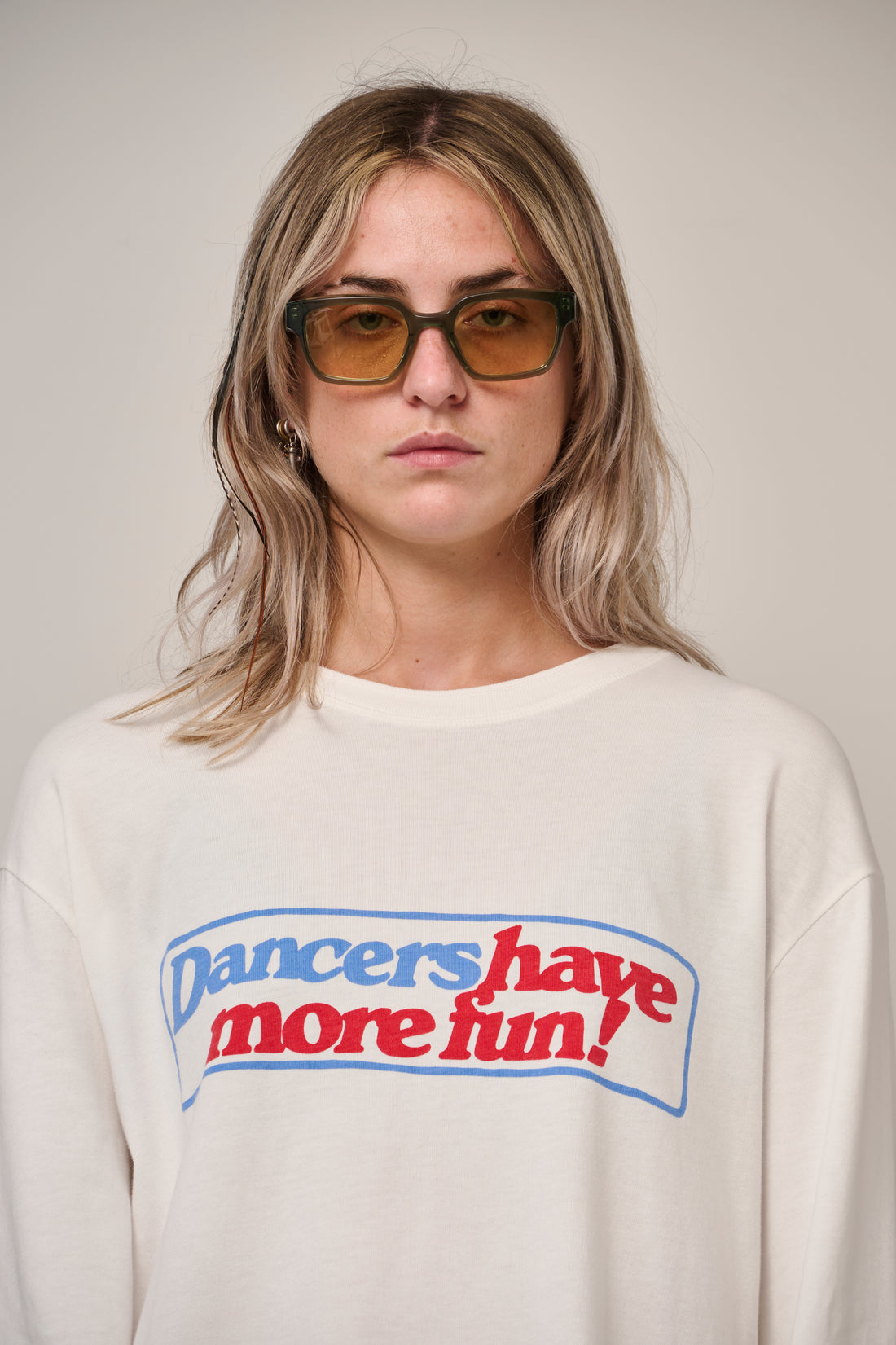Dancers Have More Fun Long Sleeve T-Shirt - Off White