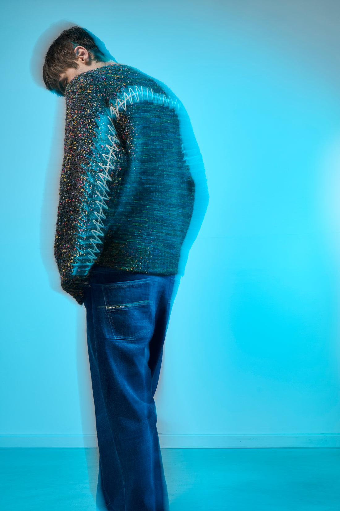 Rev Knit Jumper  - Black Multi