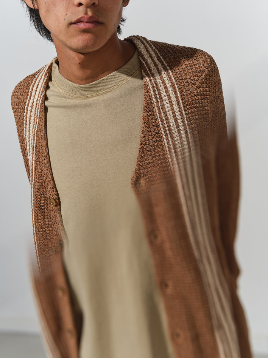 Mesh Cardigan - Caramel