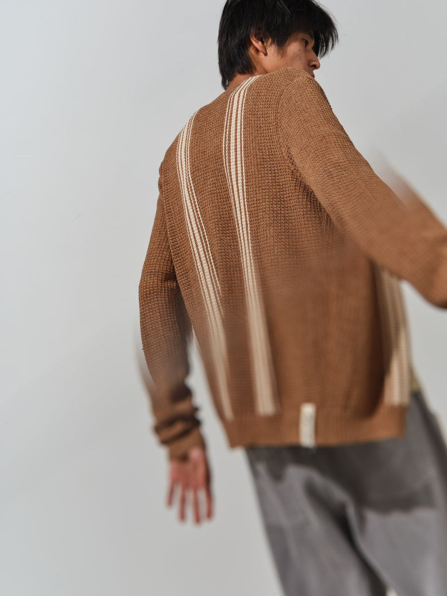 Mesh Cardigan - Caramel