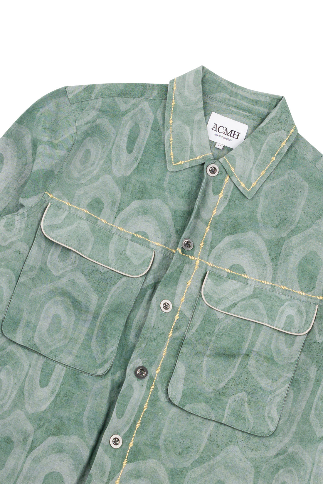 Khruangbin x ACMH Stone Circle Over Shirt Forest Green