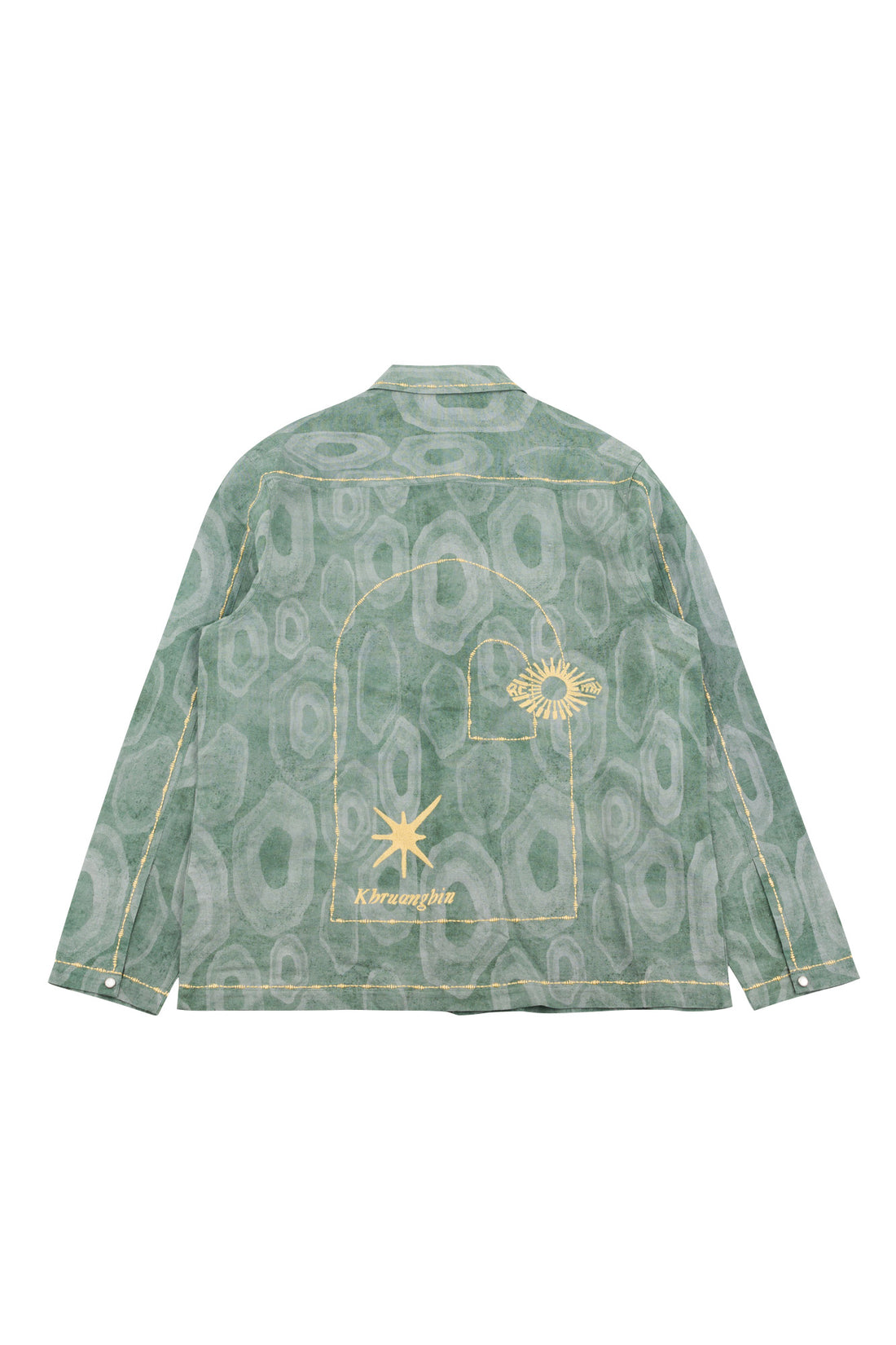 Khruangbin x ACMH Stone Circle Over Shirt Forest Green