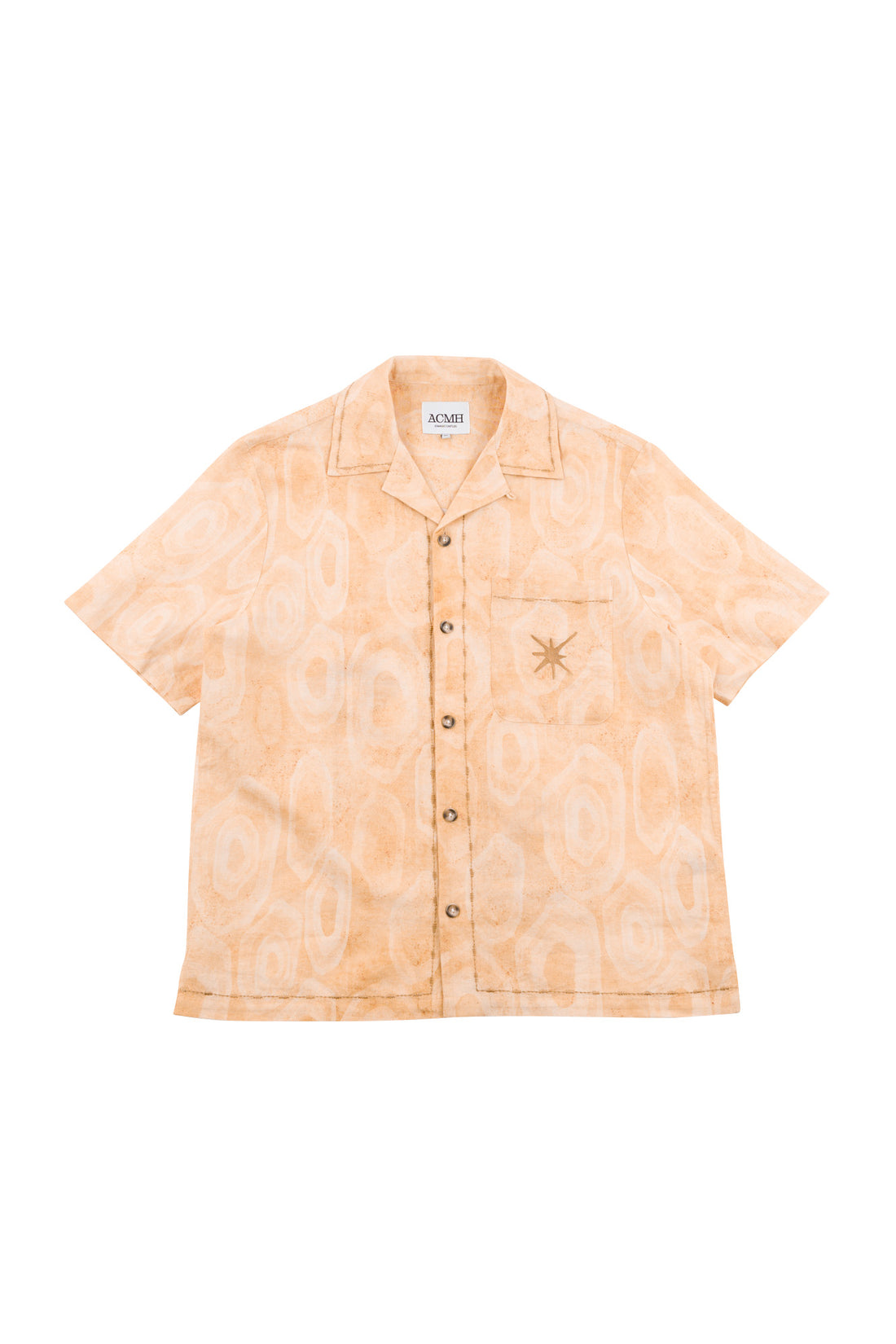 Khruangbin x ACMH Stone Circle Wave Shirt Ecru