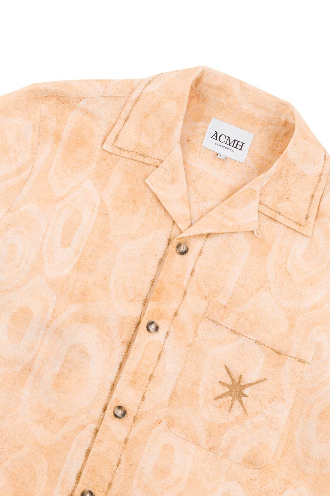 Khruangbin x ACMH Stone Circle Wave Shirt Ecru