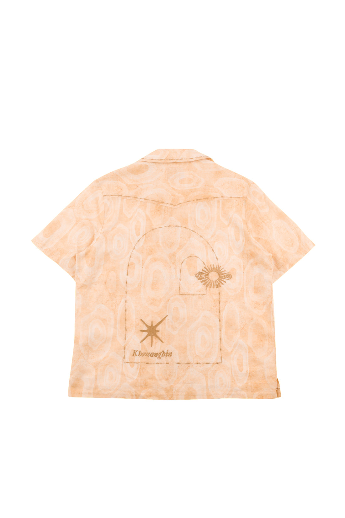 Khruangbin x ACMH Stone Circle Wave Shirt Ecru