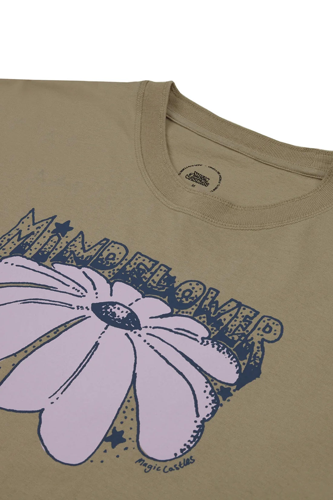 Slack - Mindflower Short Sleeve T-Shirt - Stone Grey - Archive Magic Castles