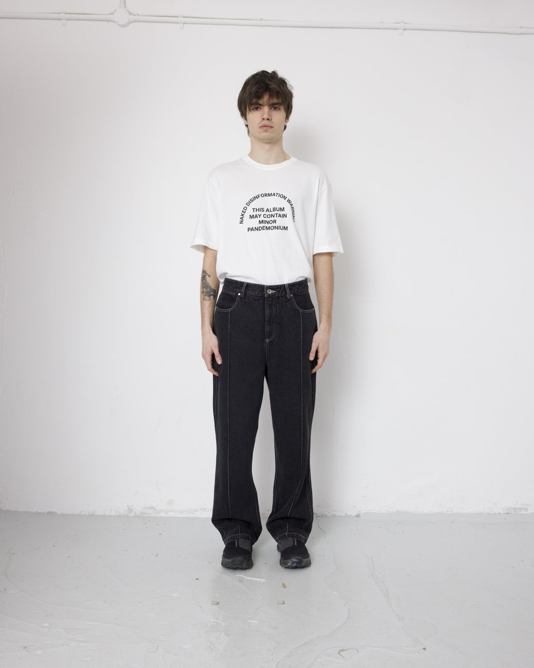 Rider Jean - Black Acid Wash