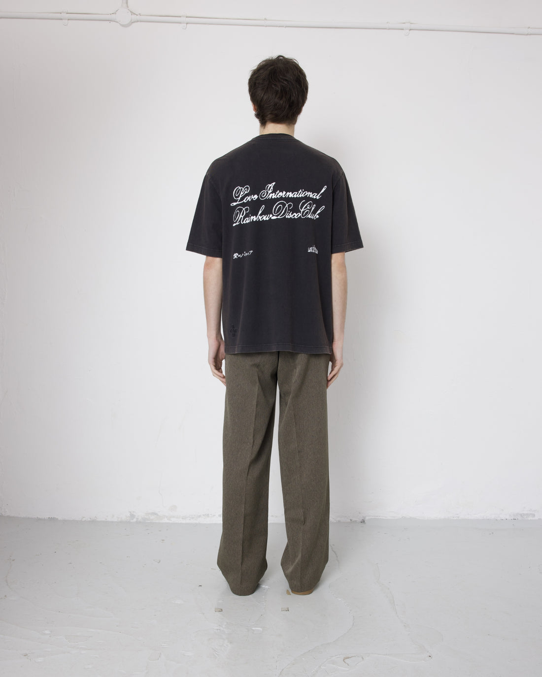 Love International x Rainbow Disco Club - Love Is Paranoia T-Shirt Off Black