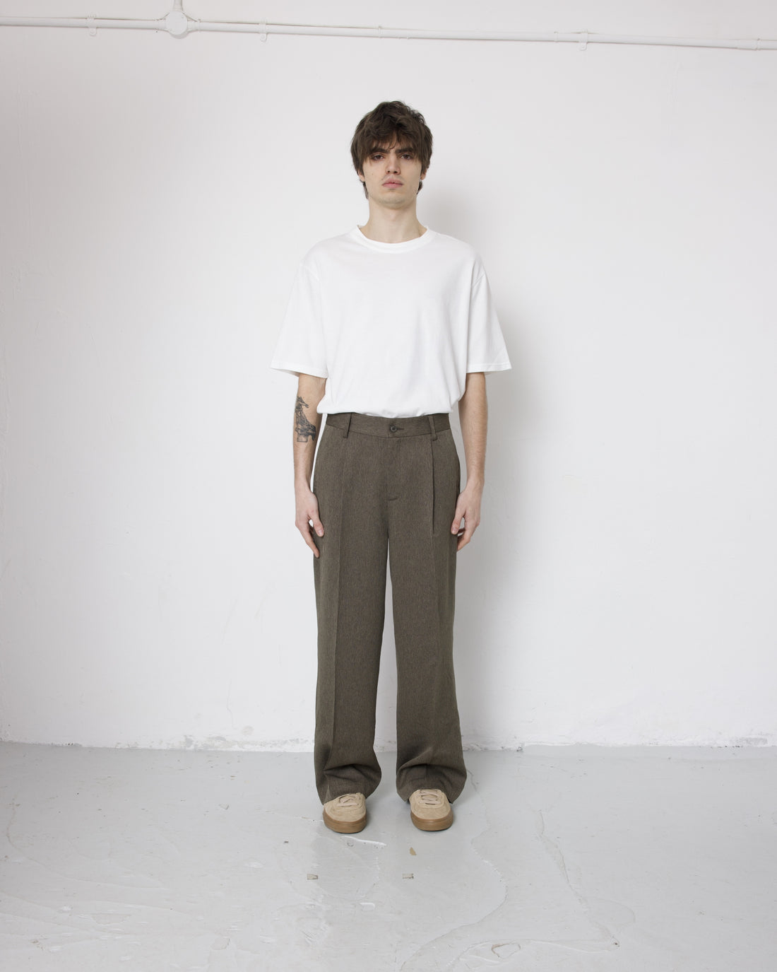 Hollis Pant - Rich Brown Herringbone