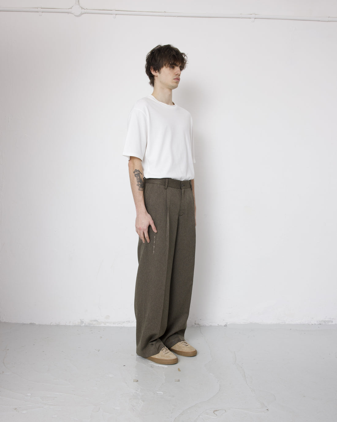 Hollis Pant - Rich Brown Herringbone