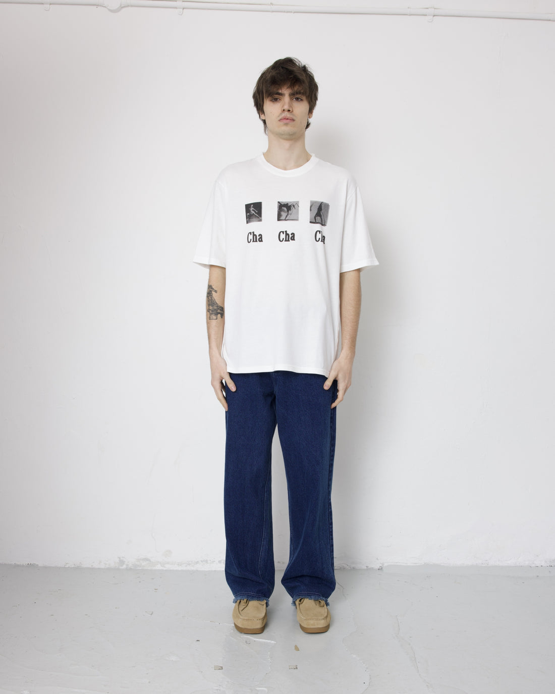 Cha Cha Cha Short Sleeve T-Shirt - Off White
