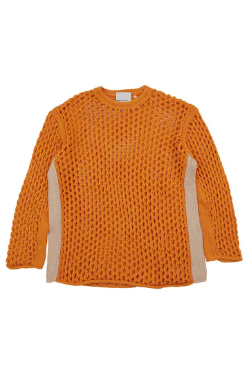 Net Knit Crew - Sunkist