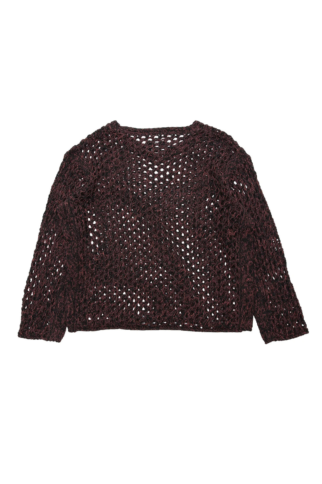 Net Loose Knit Crew - Charcoal