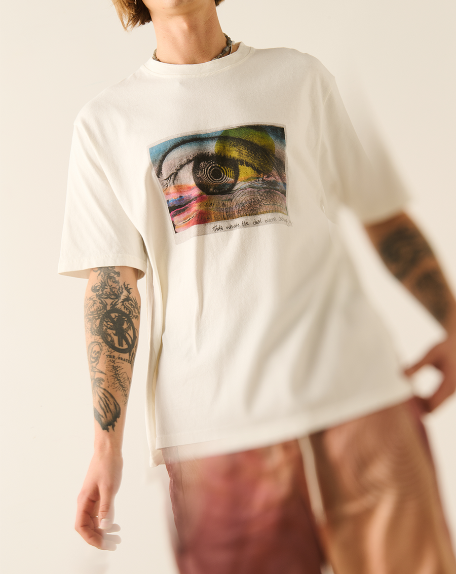 Eye Short Sleeve T-Shirt - Off White