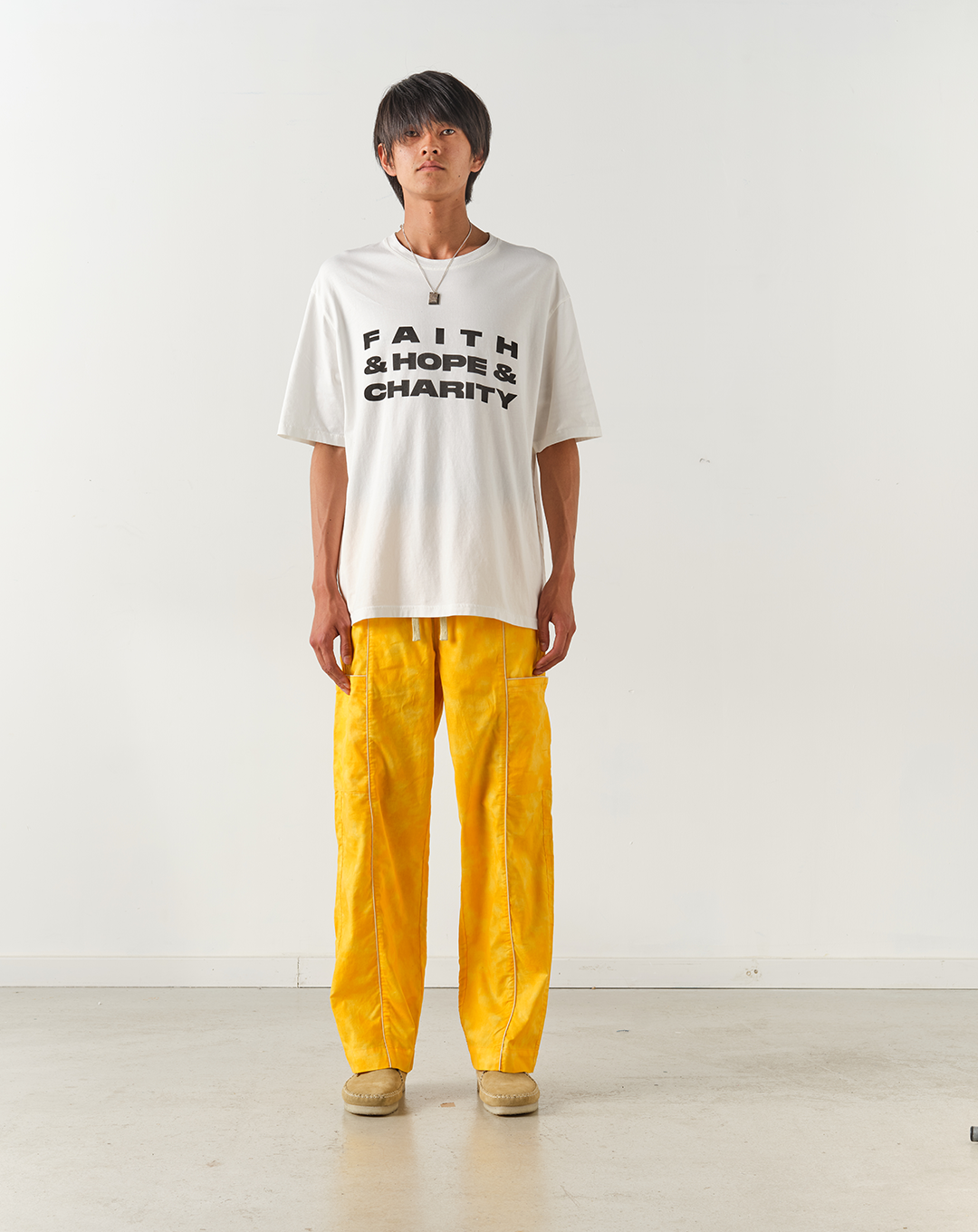 Faith & Hope & Charity Short Sleeve Tee - Off White