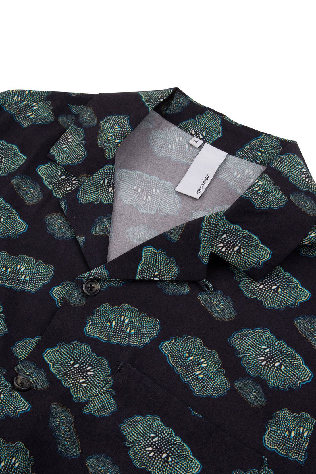 Short Sleeve Wave Shirt - Cloud Print