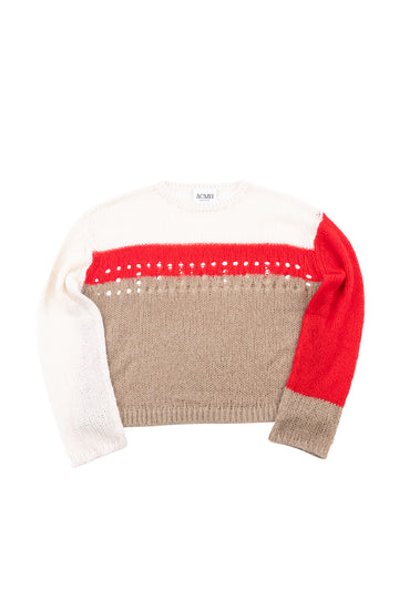 Richmond Open Knit Jumper - Acid Pink Mix