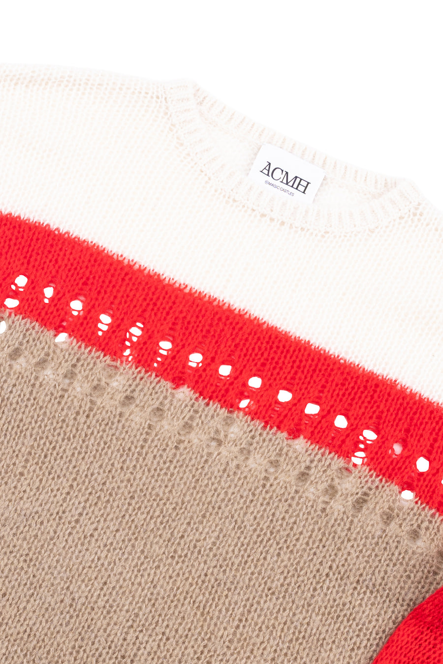 Richmond Open Knit Jumper - Acid Pink Mix