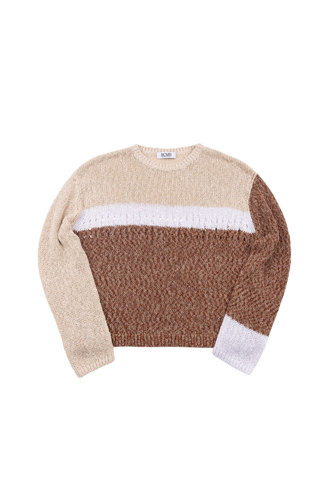 Richman Open Knit Jumper - Ecru Mix
