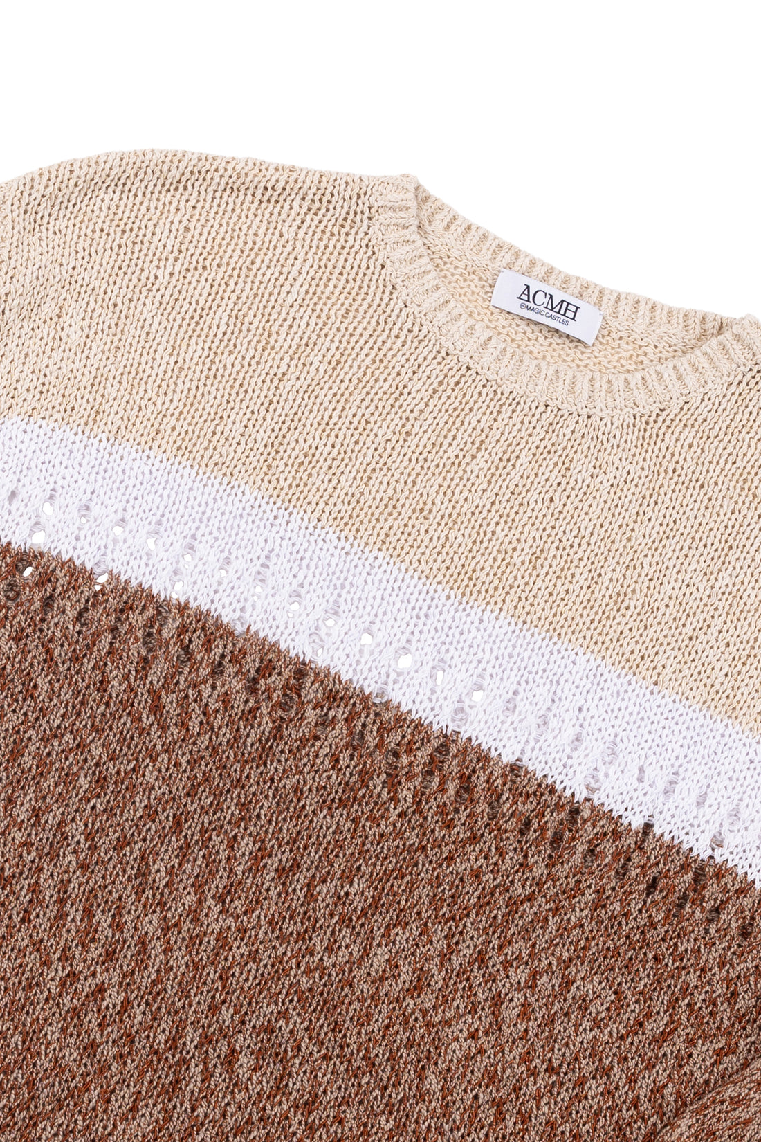 Richman Open Knit Jumper - Ecru Mix