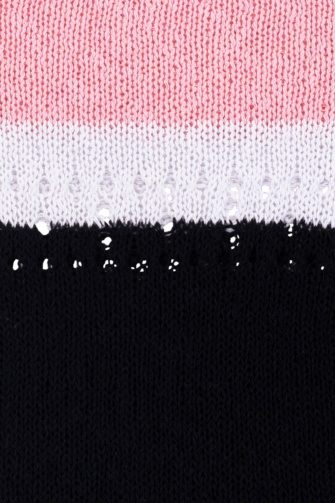 Richman Open Knit Jumper - Pink Black Mix