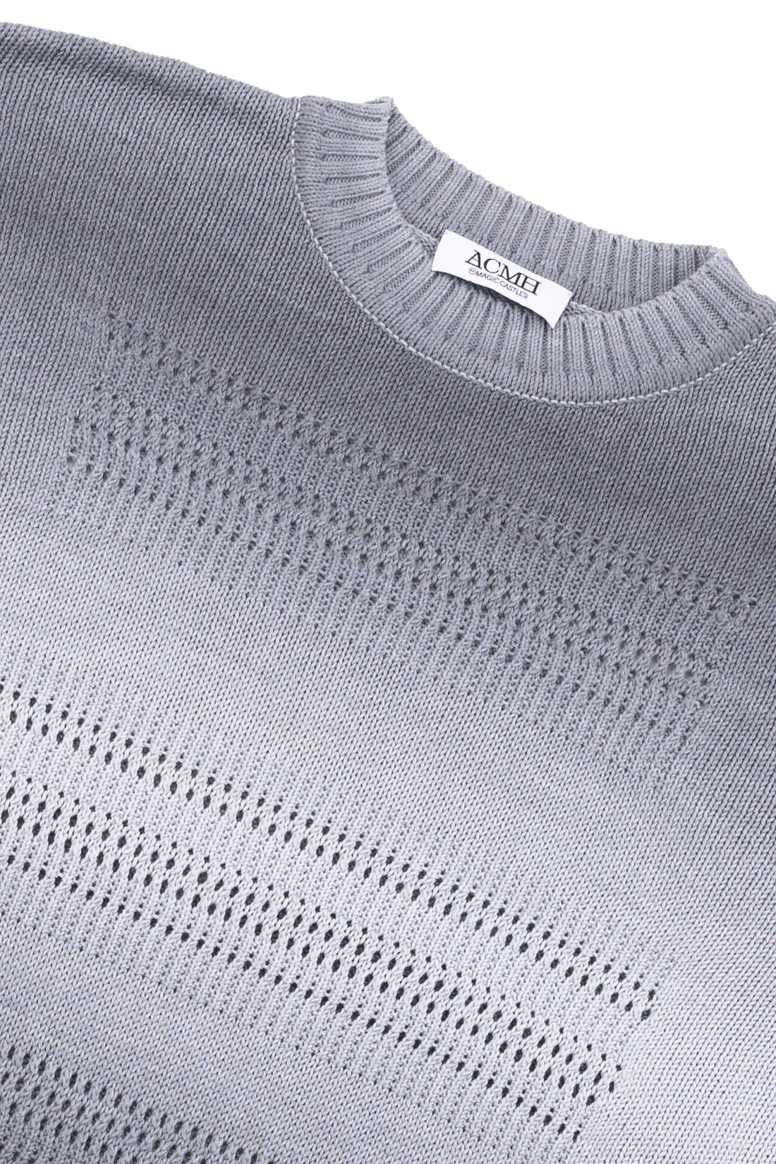 Coil Knit Jumper - Charcoal Fade