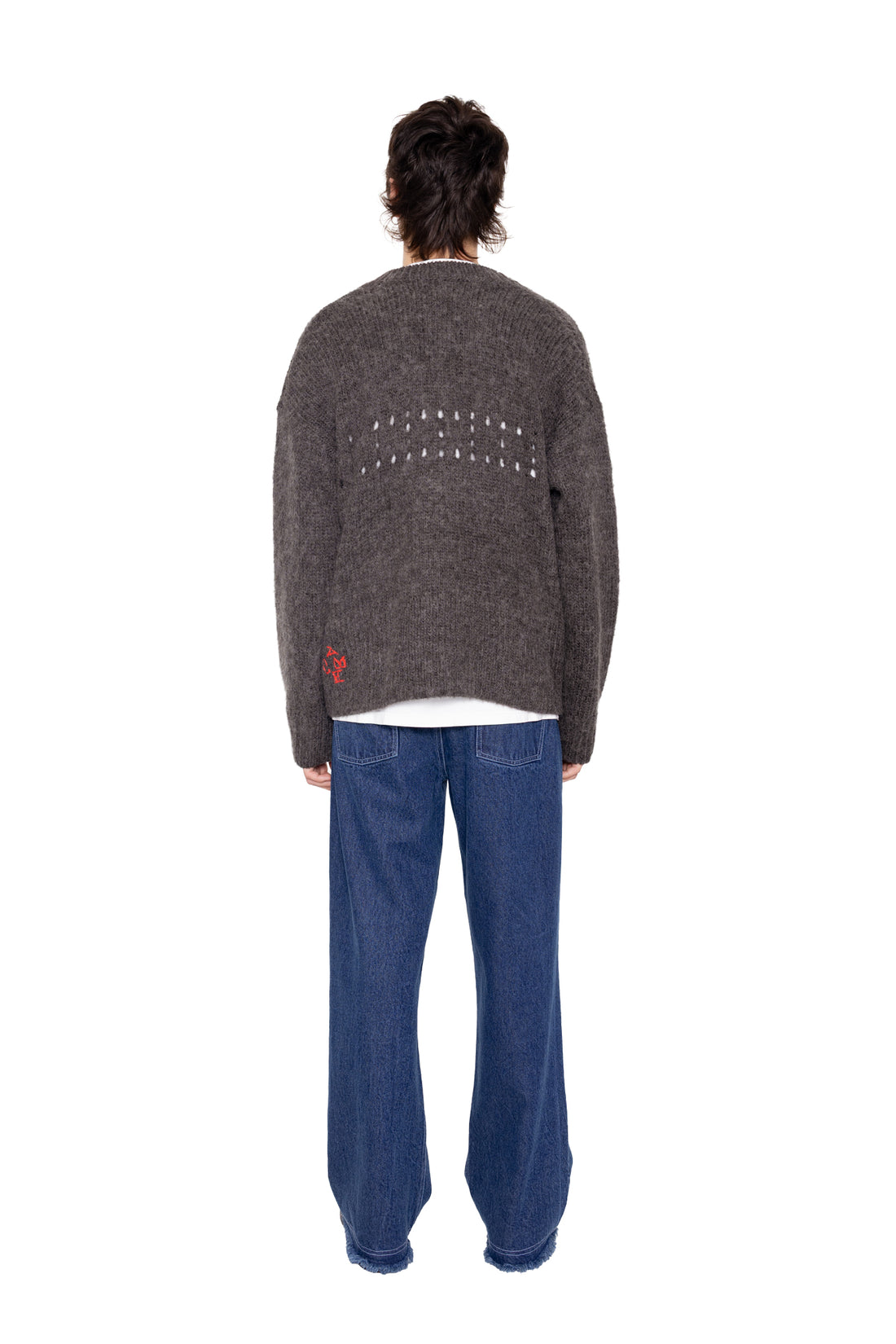 Martha Pocket Chunky Cardigan - Charcoal