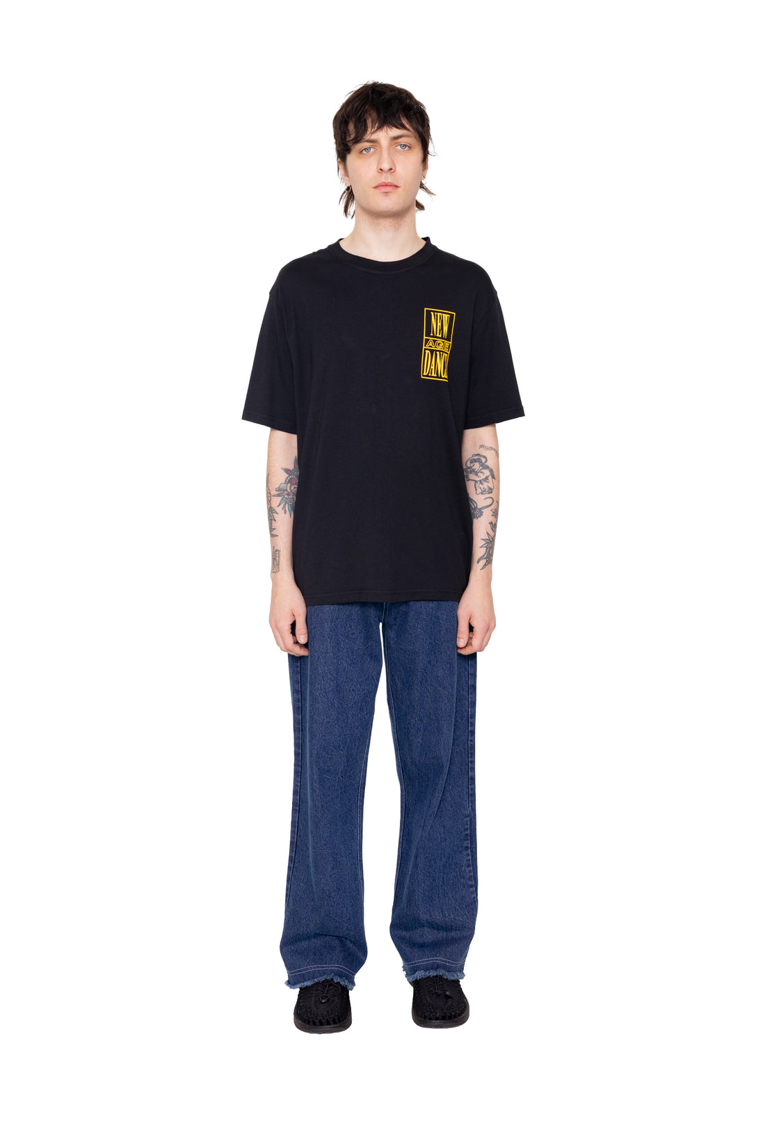 New Age Dance T-Shirt - Black & Yellow