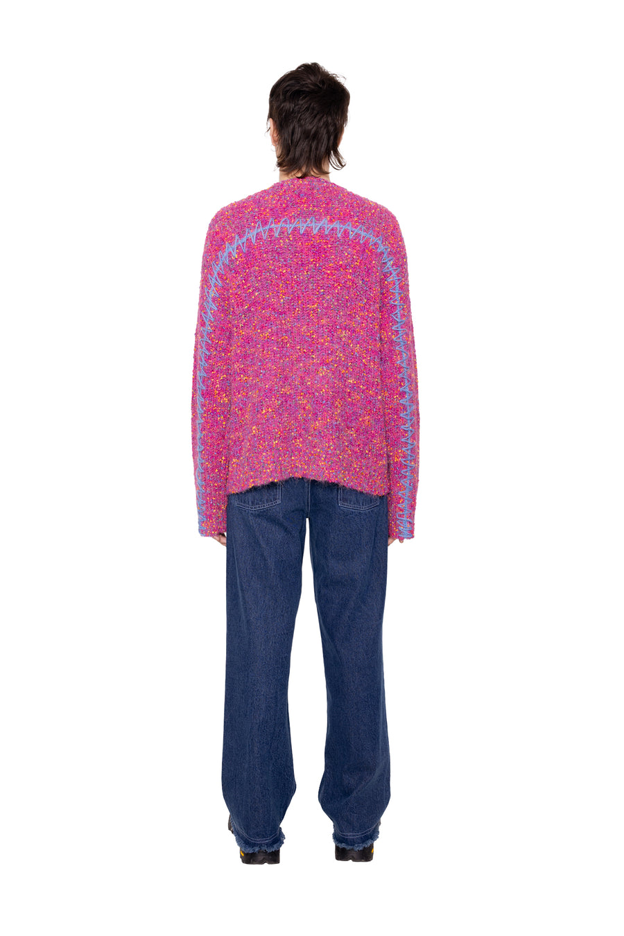 Rev Knit Jumper - Acid Pink Mix