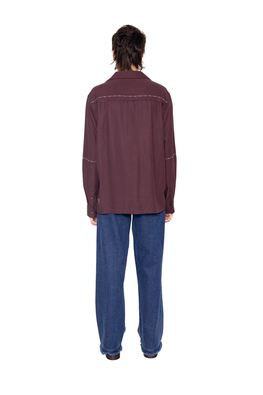 Fray Shirt - Aubergine