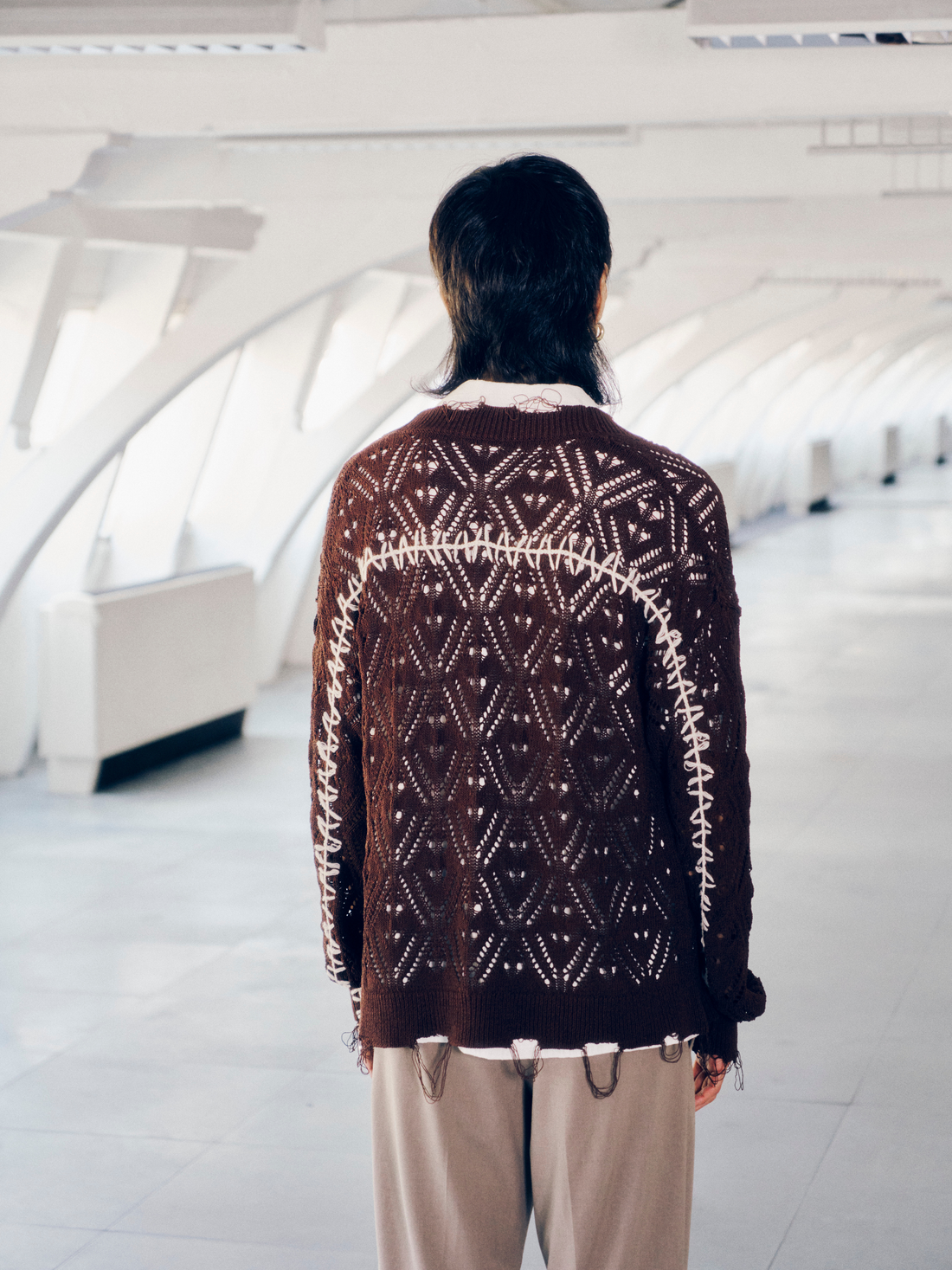 Trash Cardigan - Dark Brown