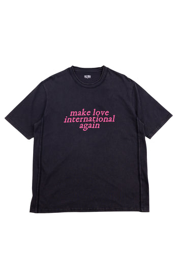 Love International x ACMH Make Love International Again T-shirt - Vintage Black