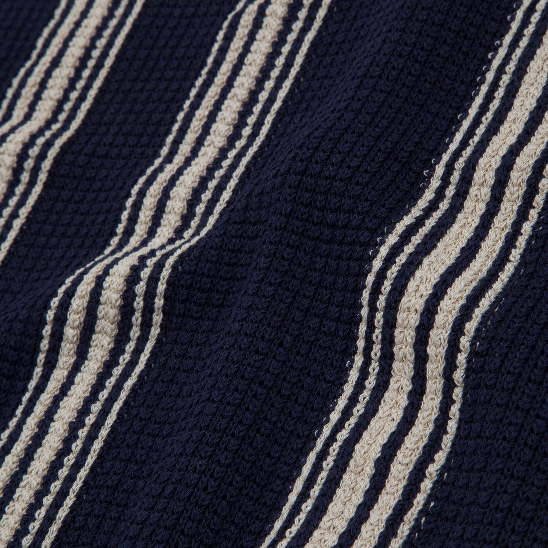 Frank Vest - Navy Stripe Mesh