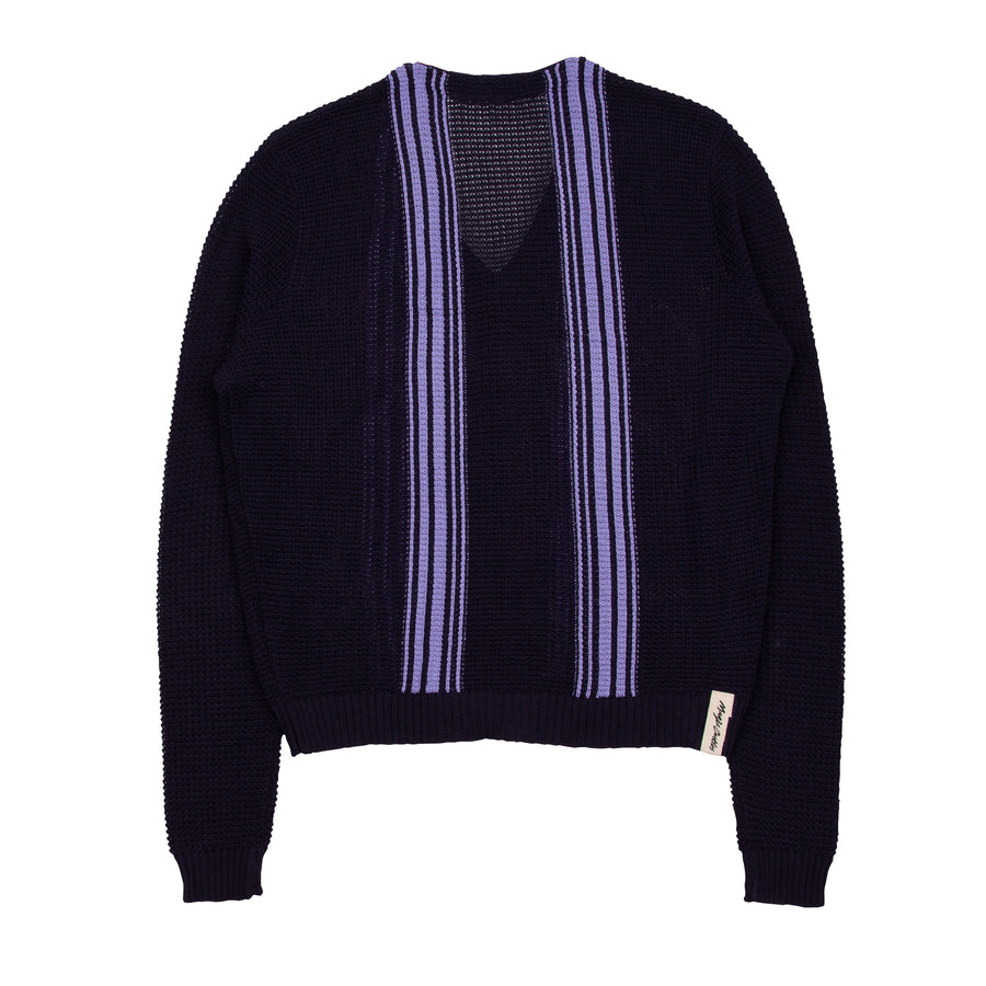 Mesh Cardigan - Navy