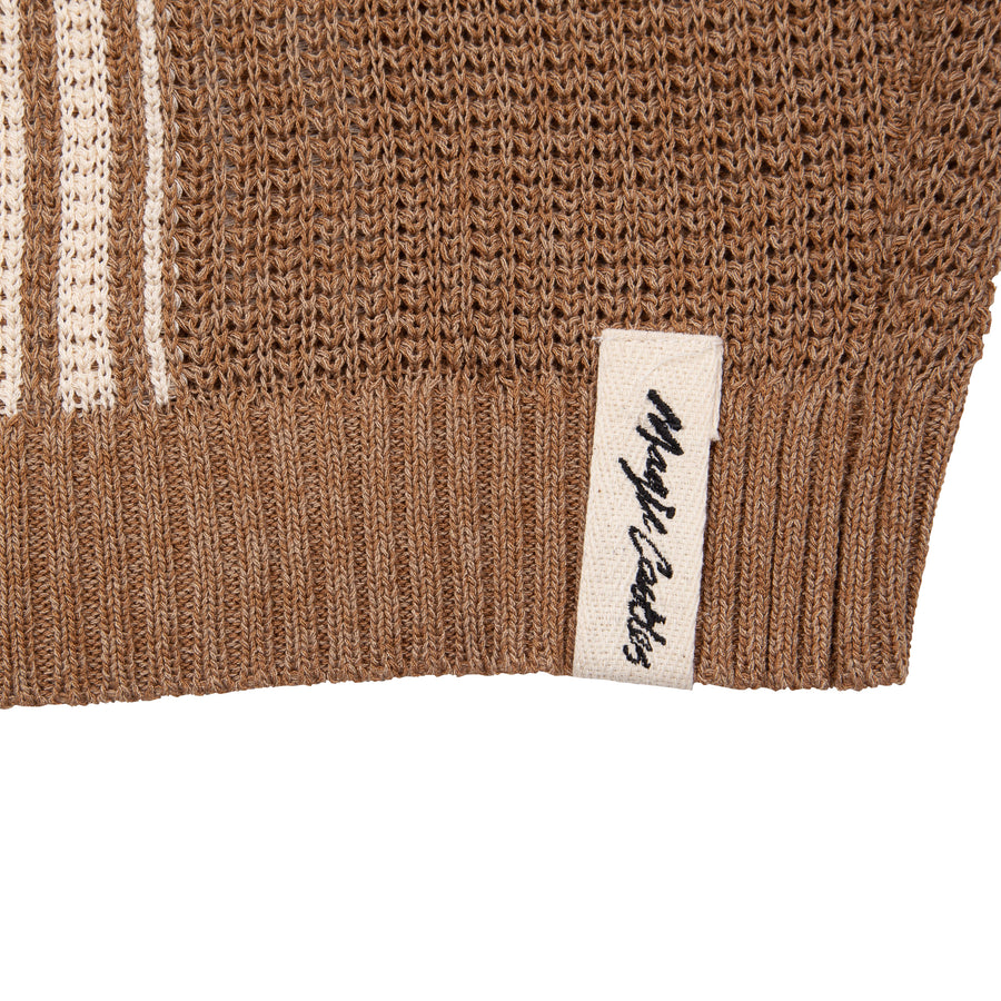 Mesh Cardigan - Caramel