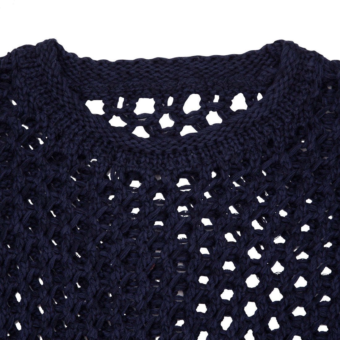 Net Knit Crew - Navy