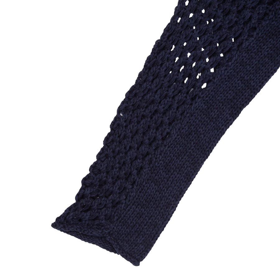 Net Knit Crew - Navy