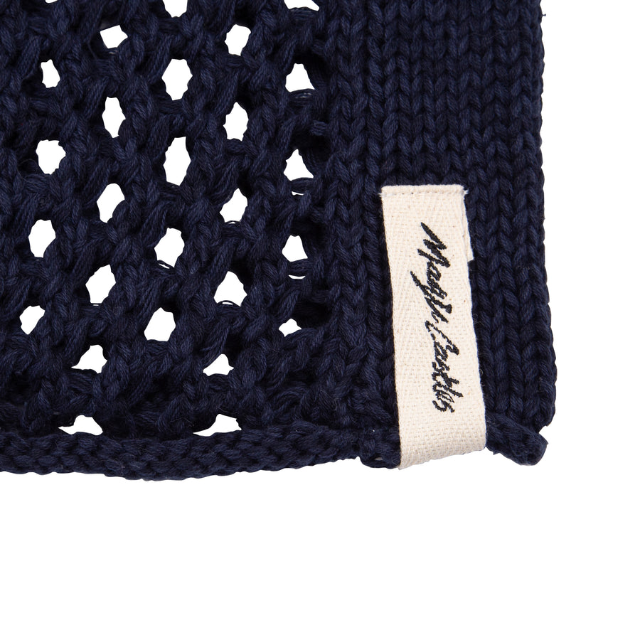 Net Knit Crew - Navy