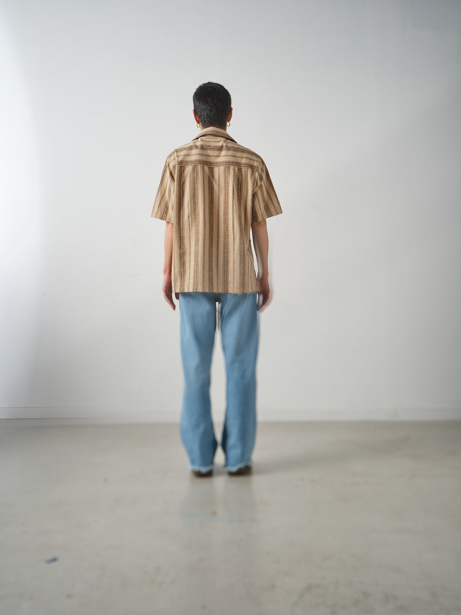 Friction Shirt - Beige Stripe