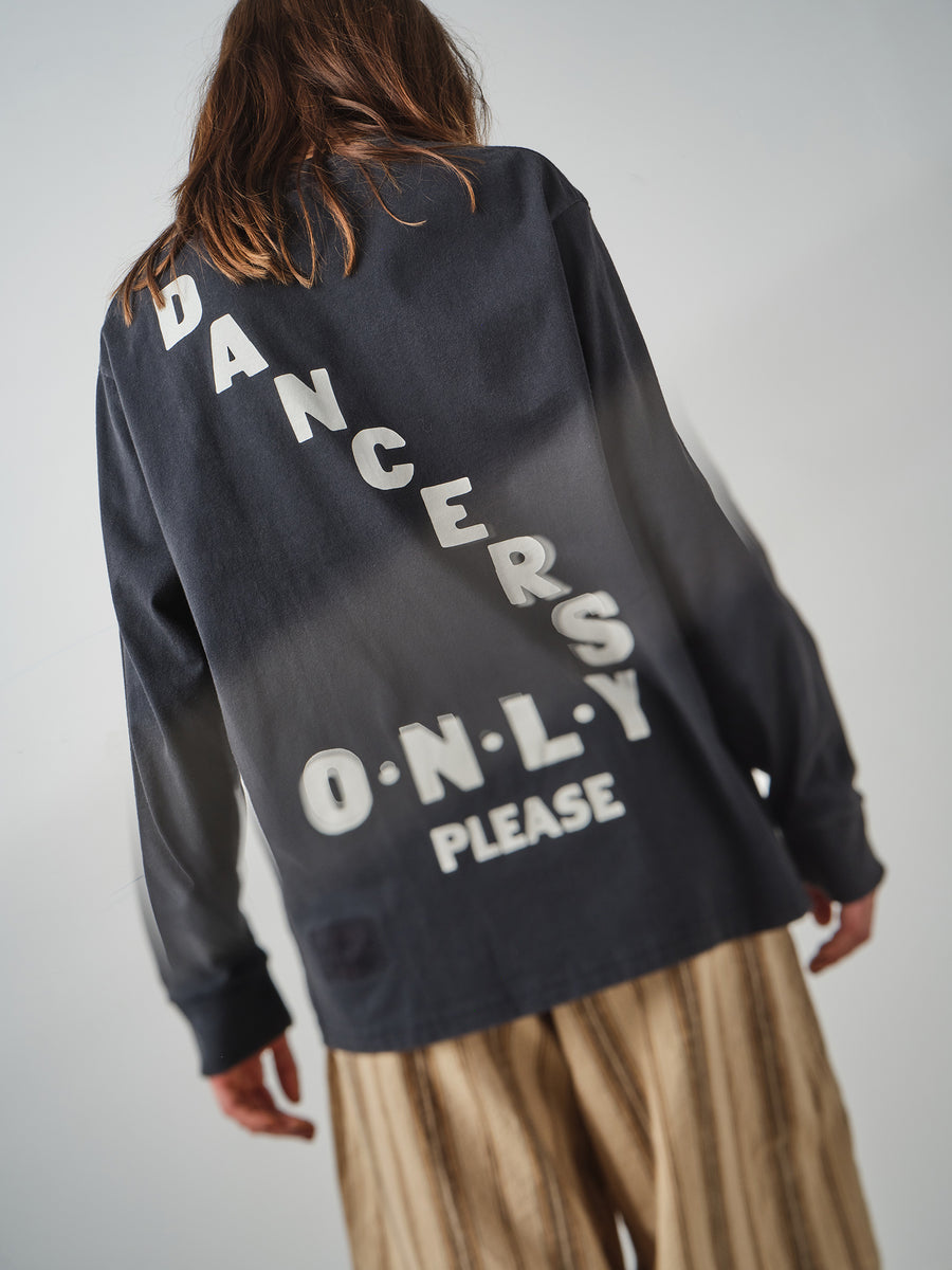 Dancers Only LS Tee - Vintage Black