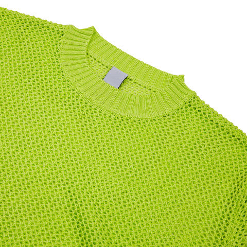 Mesh Crew Knit - Citrus